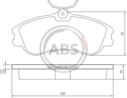 Гальмiвнi колодки дисковi A.B.S. 37152