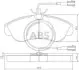 Тормозные колодки дисковые с датчиком A.B.S. 37171 (фото 1)