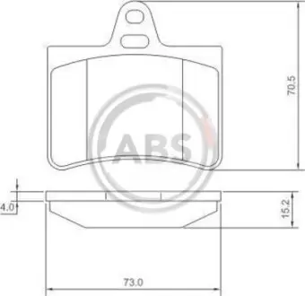 Гальмiвнi колодки дисковi A.B.S. 37276