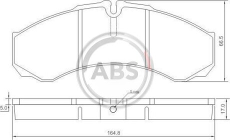 Гальмiвнi колодки дисковi A.B.S. 37299