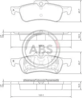 Гальмiвнi колодки дисковi A.B.S. 37305