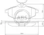 Тормозные колодки дисковые A.B.S. 37307 (фото 1)
