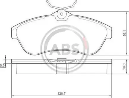 Гальмiвнi колодки дисковi A.B.S. 37308