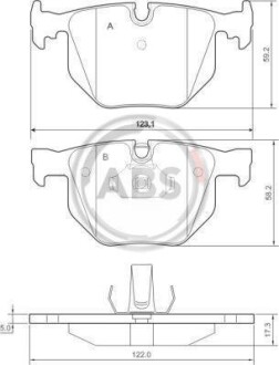 Гальмiвнi колодки дисковi A.B.S. 37348