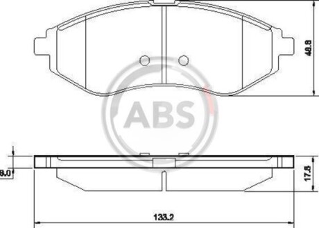 Гальмiвнi колодки дисковi A.B.S. 37352