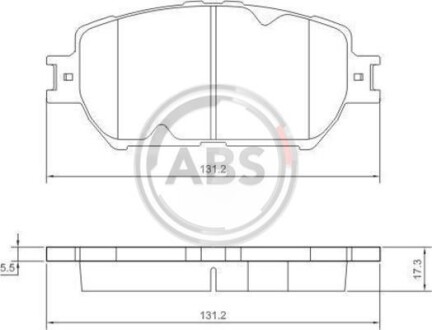 Гальмiвнi колодки дисковi A.B.S. 37356