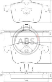 Гальмiвнi колодки дисковi A.B.S. 37389