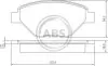 Гальмівні колодки пер. Megane (03-08) A.B.S. 37398 (фото 1)