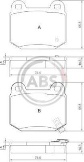 Гальмiвнi колодки дисковi A.B.S. 37452