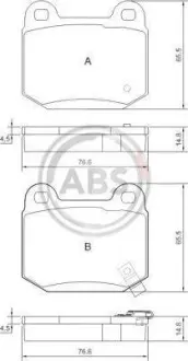 Гальмівні колодки задні Nissan 350 Z (Z33) 05-/Infiniti G35 (V35) A.B.S. 37452
