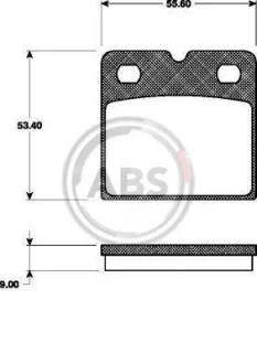 Гальмiвнi колодки дисковi A.B.S. 37467