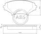 Гальмiвнi колодки дисковi A.B.S. 37472 (фото 1)
