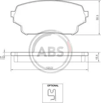 Гальмiвнi колодки дисковi A.B.S. 37503