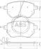 Тормозные колодки пер. Q60/QX50/Q70/Navara/Qashqai/Murano/Pathfinder 05- A.B.S. 37504 (фото 1)