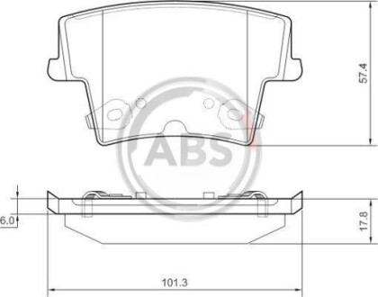 Гальмiвнi колодки дисковi A.B.S. 37512