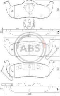 Гальмiвнi колодки дисковi A.B.S. 37534