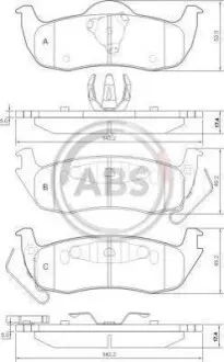 Гальмiвнi колодки дисковi A.B.S. 37534