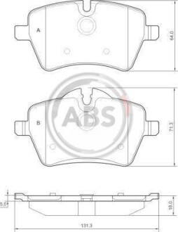 Гальмiвнi колодки дисковi A.B.S. 37535