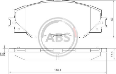 Гальмiвнi колодки дисковi A.B.S. 37543