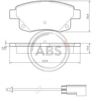 Гальмiвнi колодки дисковi A.B.S. 37560