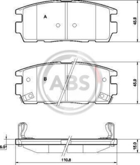 Гальмiвнi колодки дисковi A.B.S. 37583