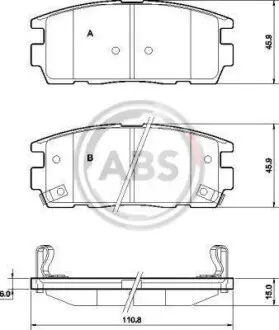 Гальмiвнi колодки дисковi A.B.S. 37583