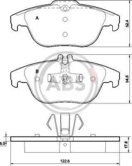 Гальмiвнi колодки дисковi A.B.S. 37585