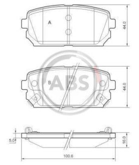 Гальмiвнi колодки дисковi A.B.S. 37621