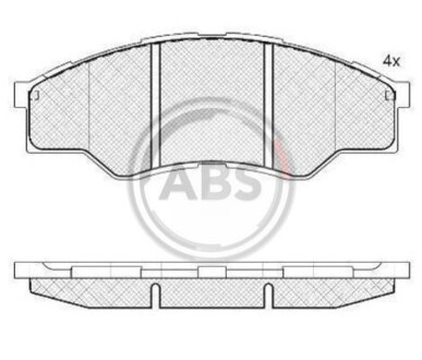 Гальмiвнi колодки дисковi A.B.S. 37684