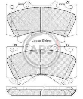 Гальмiвнi колодки дисковi A.B.S. 37701