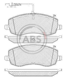 Гальмiвнi колодки дисковi A.B.S. 37734 (фото 1)