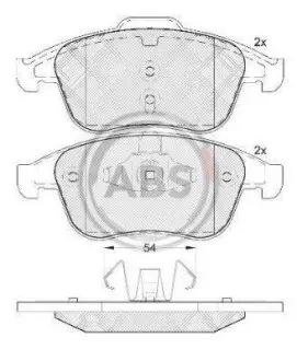 Гальмівні колодки дискові перед. Renault Grand Scenic III/Laguna III/Latitude/Megane III 1.5/2.0/DCi 08- A.B.S. 37749