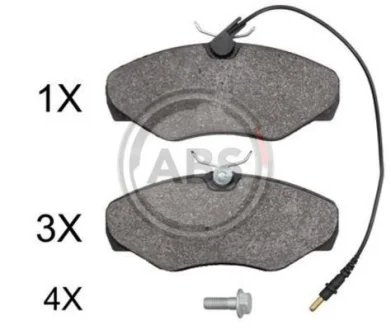 Комплект гальмівних колодок A.B.S. 37874