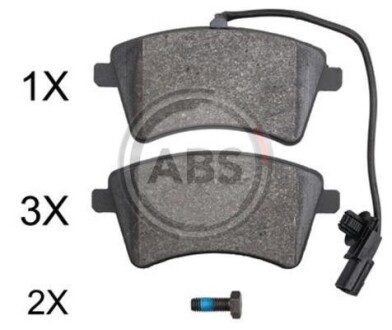 Гальмiвнi колодки дисковi переднi 15" A.B.S. 37900