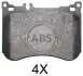 Тормозные колодки дисковые A.B.S. 37952 (фото 1)