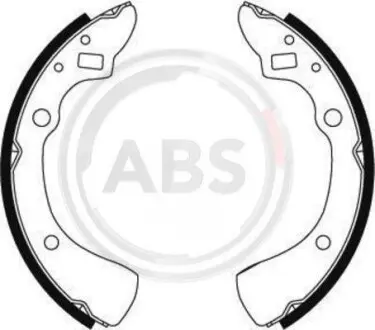 Тормозные колодки барабанные A.B.S. 8575