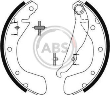 Гальмiвнi колодки барабаннi не для ABS A.B.S. 8884