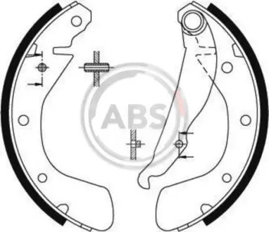 Гальмiвнi колодки барабаннi не для ABS A.B.S. 8884