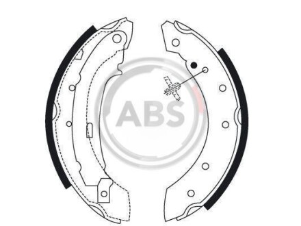 Гальмiвнi колодки барабаннi ширина 38mm A.B.S. 8895