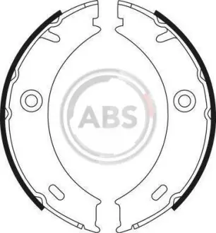 Тормозные колодки барабанные A.B.S. 9022
