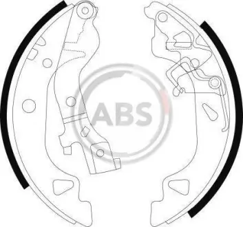 Тормозные колодки барабанные A.B.S. 9075