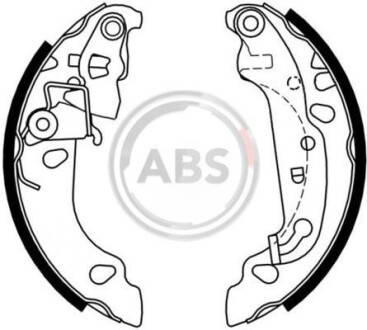 Гальмiвнi колодки барабаннi A.B.S. 9166