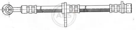 Шланг тормозной передний левый HONDA LOGO (GA) 03/99-03/02 A.B.S. SL5546