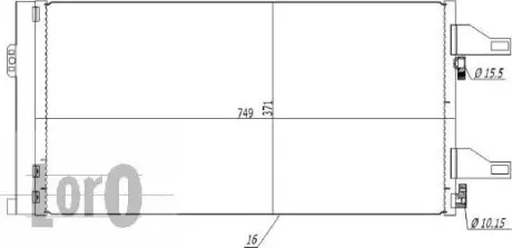 Радiатор кондицiонера ABAKUS 0090160004