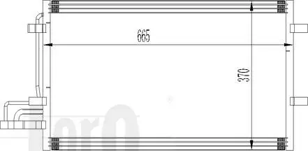 Радiатор кондицiонера ABAKUS 0170160015