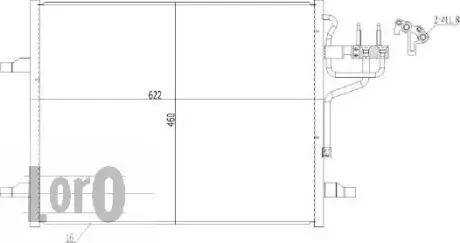 Радiатор кондицiонера ABAKUS 0170160027
