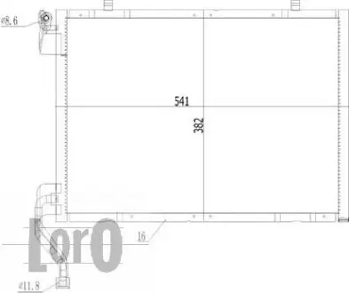 Радiатор кондицiонера ABAKUS 0170160028