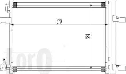 Радiатор кондицiонера з осушувачем ABAKUS 0370160032