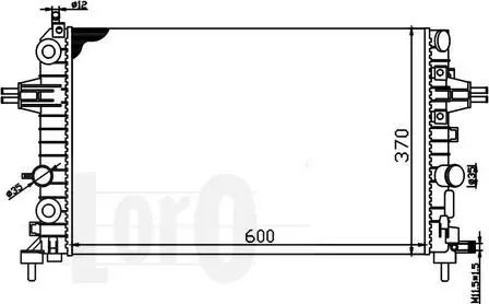 Радiатор охолодження ABAKUS 0370170029