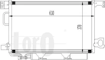 Радiатор кондицiонера ABAKUS 0540160025